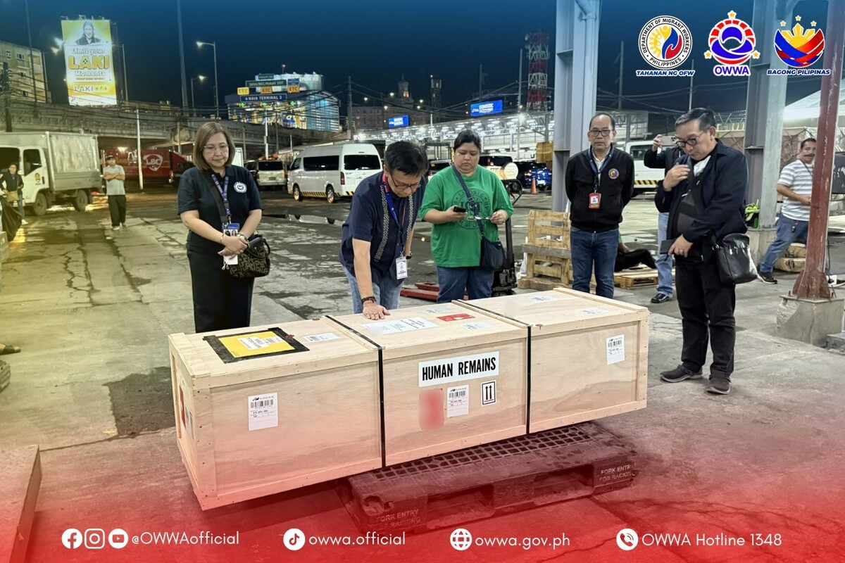 Remains of Filipino worker killed in Hong Kong arrive home