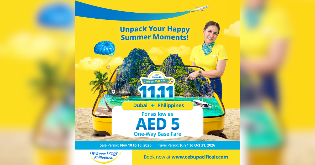Cebu Pacific запускает акцию для путешественников из ОАЭ