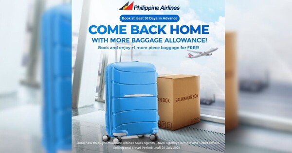 Дополнительное багажное место на рейсах из Дубая в Филиппины с Philippine Airlines
